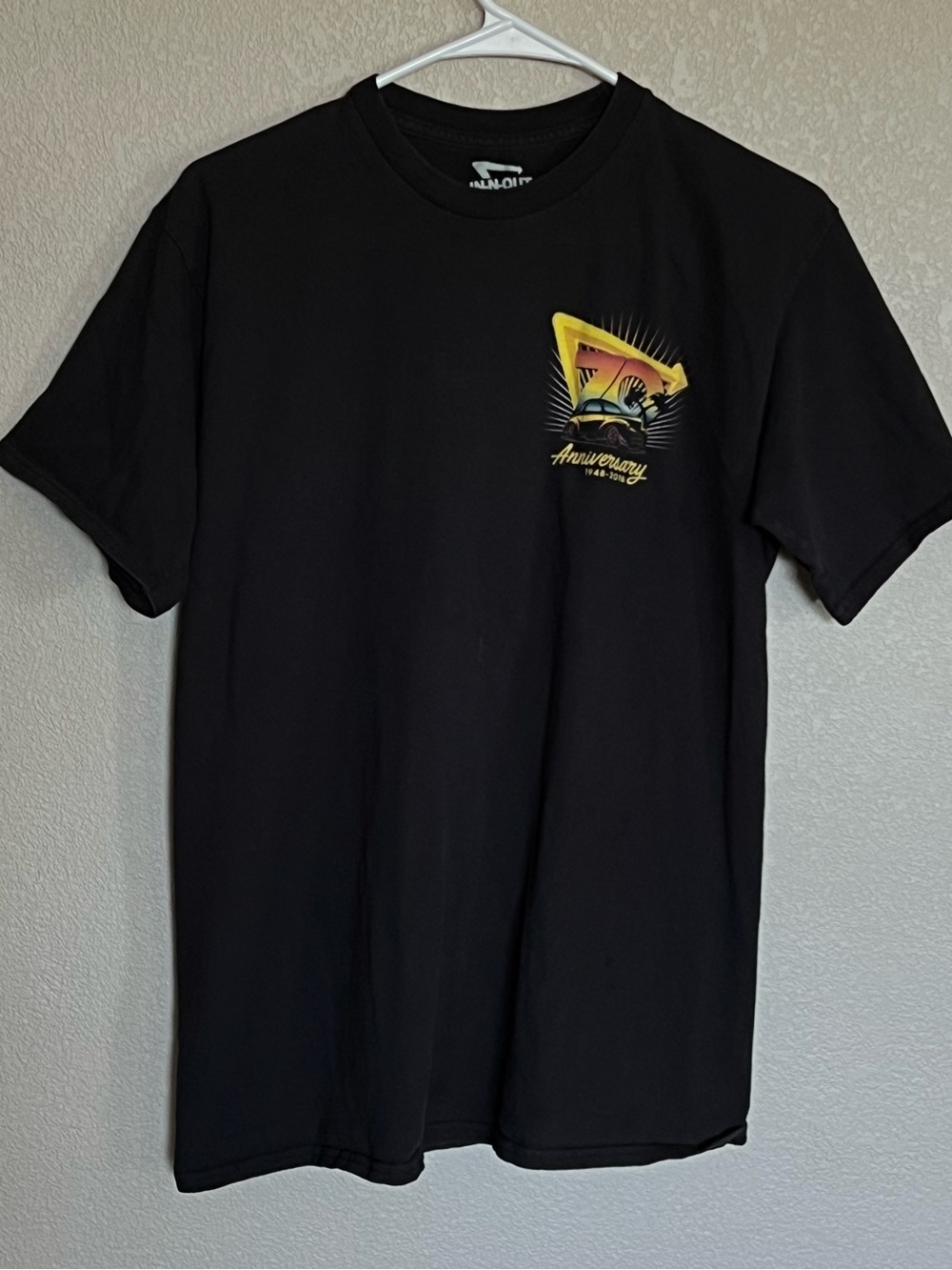 Black In N Out Anniversary Graphic Crew Neck T-Shirt
